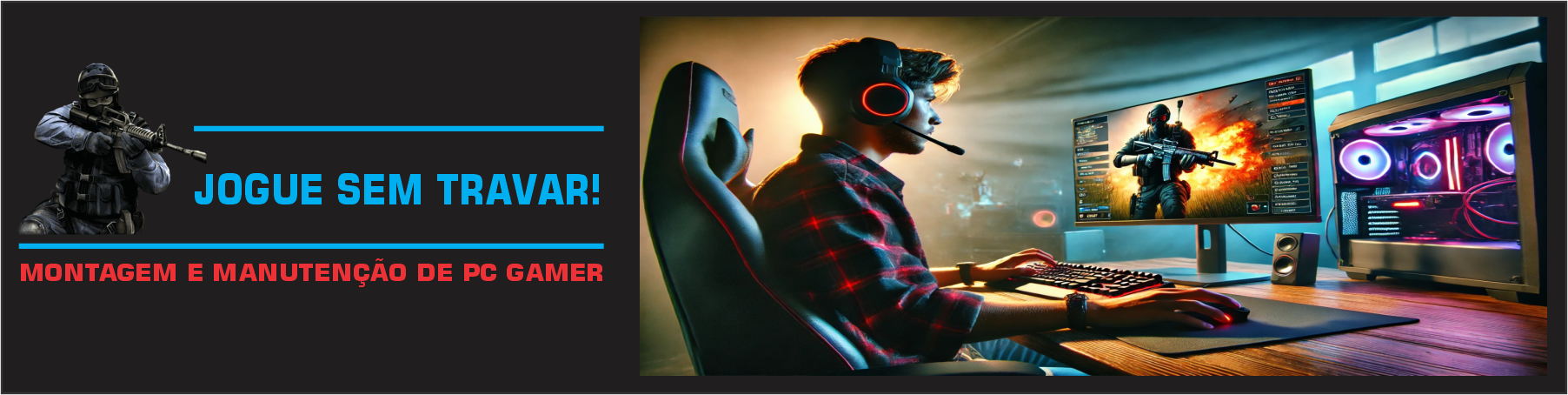 Central informática BH empresa especializada em assistência técnica e montagem de máquinas gamer.